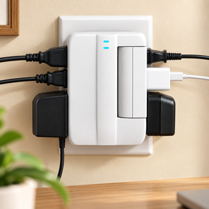 Private <strong>Label</strong> 6 Swivel Outlets Rotatable <strong>Plug</strong> Wall Socket 15A Supports Simultaneous Connection of Multiple Electronic Devices - Product Image 4