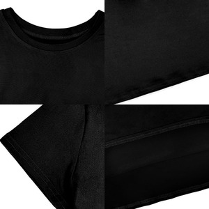 Camicetta da donna in stile Design con motivo a croce minimalista nero di qualità all'ingrosso - Product Image 4