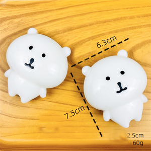 Adorabile orso ridente morbido Toy-7.5cm morbido regalo per alleviare lo Stress per bambini adulti per giornate intense e rilassanti giocattoli Ultra morbidi - Product Image 3