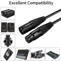 Câble audio XLR mâle 3 broches vers XLR mâle 3 broches XLR mâle vers femelle câble audio DMX pour microphone DMX tournant la lumière de scène