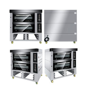 فرن كهربائي/غاز تجاري فاخر بطبقة أو طبقتين وصينية أو 4 طبقات لخبز الكعك والخبز والبيتزا - Product Image 6