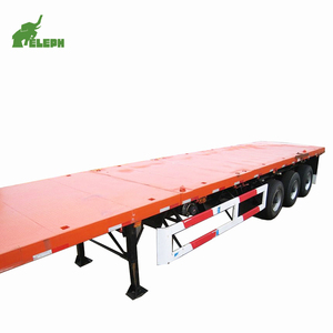 Truck <strong>Trailer</strong> 40 Feet Flatbed Truck Platform <strong>Floor</strong> 40ft Container <strong>Trailer</strong> Flatbed <strong>Trailer</strong> - Product Image 2
