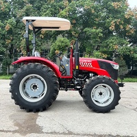 Traktor Diesel High Lift LTB804 80HP 4WD dengan Kemudi Hidrolik Penuh untuk Penanganan Bale Loader beserta Lampiran