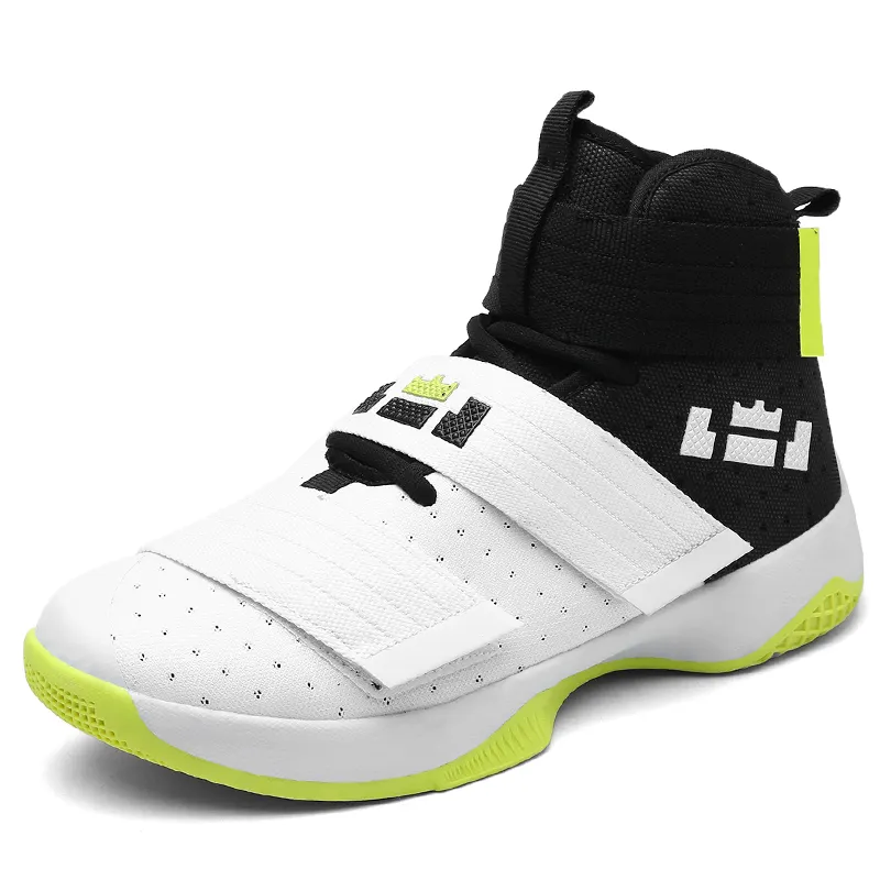 New design couple breathable brand sports basketball shoes large size men's and women's youth basketball shoes