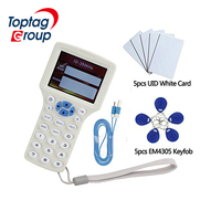 Decodificador de Tarjetas Inteligentes RFID NFC 13.56MHz/125KHZ, Copiador de Llaves ABS, Lector/Grabador de Tarjetas IC ID, Sistema de Control de Acceso ISO 14443A