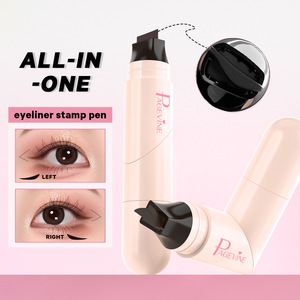 Eyeliner liquide noir et <span class=keywords><strong>marron</strong></span> mat 2-en-1 à marque privée, à séchage rapide, haute qualité, longue tenue, avec tampon pour ailes de cygne - Product Image 4