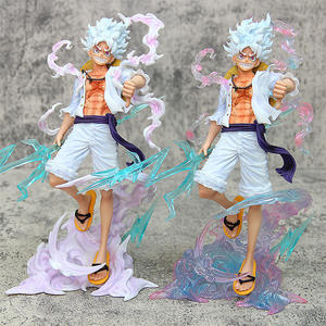 Figura de Anime de Monkey D. Luffy de <span class=keywords><strong>One</strong></span> <span class=keywords><strong>Piece</strong></span>, <span class=keywords><strong>2</strong></span> Estilos, Dios Sol, Regalo Decorativo, Juguete de Moda, Caminando sobre las Nubes y Agarrando el Trueno - Product Image 1