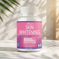 Complément Alimentaire Éclaircissant pour la Peau au Glutathion 5000MCG, 60 Capsules, Unifie le Teint
