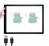 Venta al por mayor de fábrica, caja de luz de rastreo LED de tamaño personalizado, máquina copiadora de manga, tablero de dibujo LED