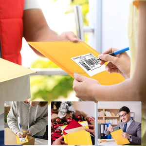 Kraft Bubble Mailers 8.5x11 Inch Yellow Self-Seal Padded Envelopes Opaque Eco-Friendly Biodegradable <b>Recyclable</b> Shipping <b>Bags</b> - Product Image 4