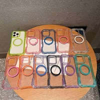 Étui magnétique transparent antichoc pour Infinix Note 60 Ultra, coque de protection double couche en TPU et PC anti-impact pour iPhone 15 Pro