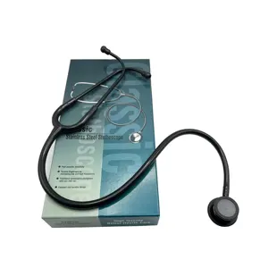 Pas cher classe III unique tube les médecins utilisent professionnel deluxe Double-Tête stéthoscope médical avec imprimé boîte seul cas - Product Image 1
