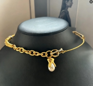 Collana da Donna Trendy Placcata <span class=keywords><strong>Oro</strong></span> 18K di Alta Qualità, Impermeabile e Inossidabile, per il Commercio all'Ingrosso - Product Image 2