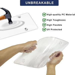 Y0273 Cadre de <span class=keywords><strong>plaque</strong></span> d'<span class=keywords><strong>immatriculation</strong></span> transparent pour voiture, protection plate transparente pour <span class=keywords><strong>plaque</strong></span> d'<span class=keywords><strong>immatriculation</strong></span>, accessoires de véhicule - Product Image 4