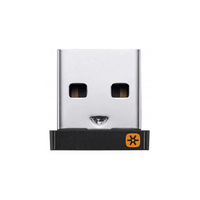 Logitech Wireless Dongle Unifying USB Adapter untuk Mouse Keyboard Logitech, Menghubungkan 6 Perangkat untuk MX M905 M510 M505 Keyboard K400