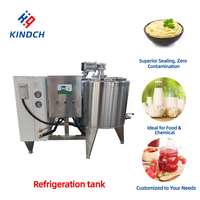 Réservoir de refroidissement vertical en acier inoxydable à capacité personnalisable avec fonction de mélange pour produits laitiers, certifié ISO9001