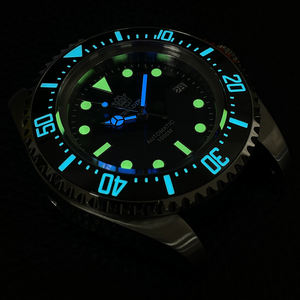 Steeldive-montre de plongée étanche à cadran bleu, 45.4MM, verre saphir, étanche 1000M, avec lunette en céramique, pour hommes, sdchocs - Product Image 2