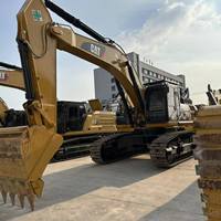 Excavatrice sur chenilles d'occasion Caterpillar CAT340D2L 40 tonnes, 90% neuve, avec moteur, pompe et alternateur d'origine
