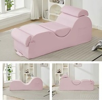 Chaise longue ergonomique personnalisée en usine en forme de S Canapé de salon Chaise de yoga pour chambre à coucher