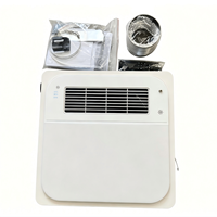 Chauffage de salle de bain tout-en-un encastré au plafond en fer avec lumière LED, ventilateur et télécommande, couverture jusqu'à 76 m²