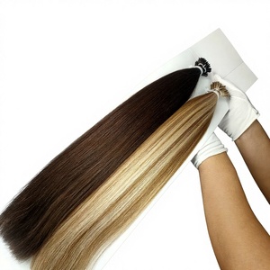 โรงงานดราก้อนบิวตี้ ผมแท้ 100% แบบ Remy ต่อผมแบบ I Tip ผมแท้ 100% Remy Virgin เรียงเกล็ดผมอย่างเป็นระเบียบ ขายส่ง - Product Image 1