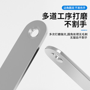 Straight <b>Angle</b> <b>Bracket</b> Cold Rolled <b>Steel</b> L Shape Connector For Cabinet Table Wardrobe Chair Fixing - Product Image 1