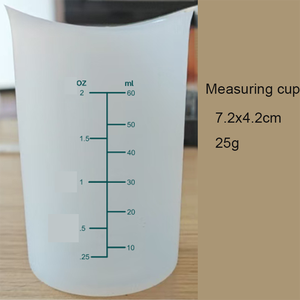 60ml Silicone đo ly 2oz linh hoạt mờ đo <span class=keywords><strong>cup</strong></span> với đo lường đánh dấu - Product Image 3