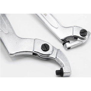 Llave de Gancho Ajustable Eertuo de un Solo Extremo, en Pulgadas, de Acero al Cromo Vanadio de Grado Industrial YT-49470 - Product Image 1