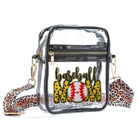 Gran oferta 2024, bolso de hombro con eslinga transparente reutilizable, bolso con cremallera transparente de PVC personalizado aprobado por estadio, venta al por mayor
