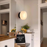 Tyson intérieur Simple personnalité espagnol marbre laiton LED applique murale lampes murales rondes pour la décoration de la maison
