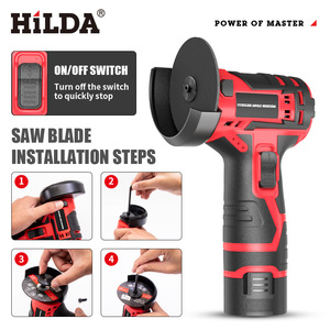 12V Portable Wood Cutting Tools Home DIY Polishing Machine 3 Inch Rechargeable Cordless <b>Mini</b> Lithium Angle Small Angle <b>Grinder</b> - Product Image 1