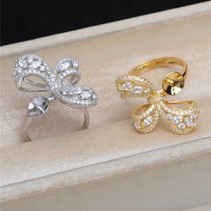 Base para Anillo de Plata S925, Base Abierta para Anillo con 10-12 Aberturas, Base para Anillo de Perlas Abierta JG5426, Base Vacía para Perlas Sueltas - Product Image 2