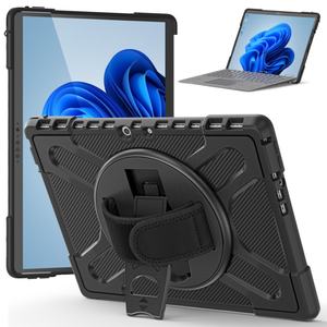 Estuche protector resistente y resistente para <span class=keywords><strong>Microsoft</strong></span> Surface Pro 8 13 pulgadas con teclado giratorio 360 con soporte adjunto disponible - Product Image 2