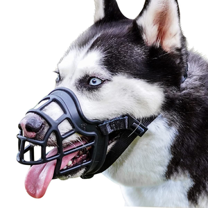 Adjustable Plastic <b>Pet</b> Soft Basketball Dog Muzzle Brakes for Small and Large Dog Mask Muzzle Mouth Cover - Product Image 1
