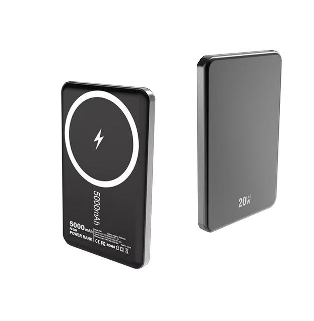Ultra Thin Slim Fast Charging 5000mAh Wireless Magnetic Power Bank