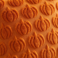 Housse de coussin décorative en forme de citrouille texturée 3D pour Halloween, vente en gros pour marques à marque privée