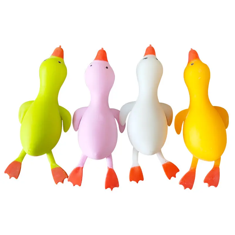 Новый дизайн, милые утки, выдавливающие из винограда, цветные шарики из бисера, мягкие шарики для стресса, игрушки для детей
