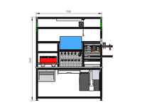 Banc de travail robuste RDEKONO ESD pour réparation de téléphones, en acier inoxydable, banc de travail modulaire en acier pour armoire à outils industrielle