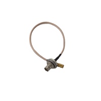 Cable coaxial RG179 de 75 ohmios con puente de 300mm BNC hembra Bulkhead SMB Mini Connector-Aislado con PTFE