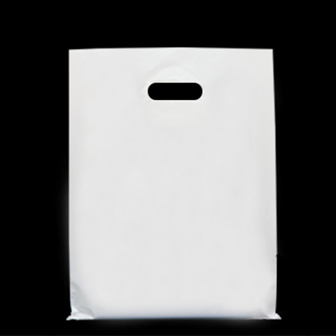 white plastic bag packaging