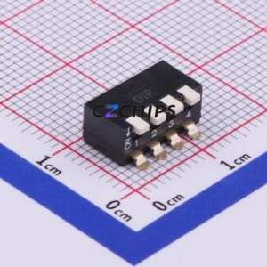 NPM-04-V-T/R DIP Switch SMD Switch ( Number of Switch Sections: 4 )( Lead Spacing: 2.54mm )( Color: Black ) - Product Image 1