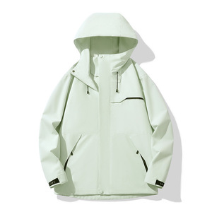 Chaqueta Impermeable con Capucha Unisex, Cortavientos, Transpirable, Estilo Delgado para Primavera y Otoño, para Montañismo al Aire Libre - Product Image 2