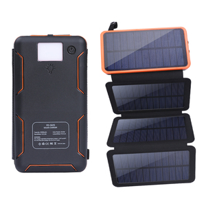 Bestseller 26800 mAh <span class=keywords><strong>Solar</strong></span>-Powerbank 4 Paneele Wasserdicht 18W USB-C Schnellladung Li-Polymer-Akku für Mobiltelefone Ladegeräte - Product Image 5