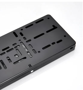 Support de <span class=keywords><strong>plaque</strong></span> d'<span class=keywords><strong>immatriculation</strong></span> discret, standard UE, avec rideau électrique et kit double télécommande pour personnalisation automobile privée - Product Image 4