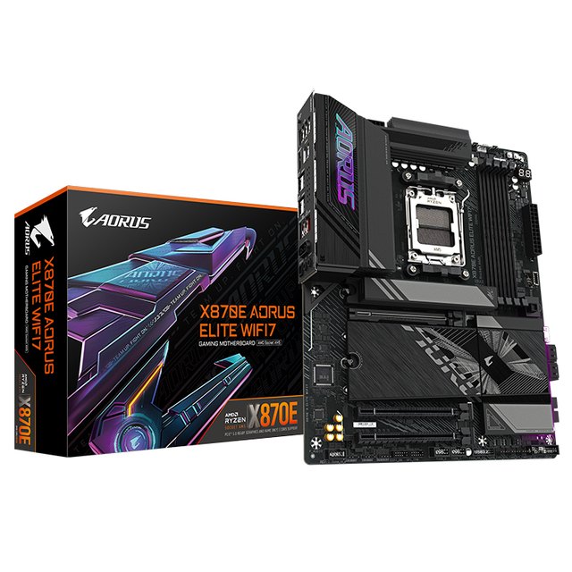 GIGABYTE X870E AORUS ELITE WIFI7 Motherboard with AMD X870 Chipset Supports AMD Ryzen 9000 / 8000 / 7000 Series Processors