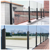Rampe en verre sans cadre en aluminium de qualité supérieure Chuanlan, verre trempé stratifié de sécurité pour escalier, balcon, terrasse, villa, hôtel