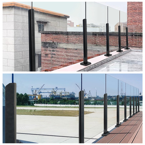 Rampe en <span class=keywords><strong>verre</strong></span> sans cadre en aluminium de qualité supérieure Chuanlan, <span class=keywords><strong>verre</strong></span> trempé stratifié de sécurité pour escalier, balcon, terrasse, villa, hôtel - Product Image 3