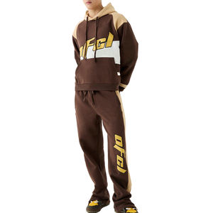 ชุดวอร์มผู้ชายพิมพ์โลโก้สีดำตามสั่ง คุณภาพสูง ผ้าฝ้าย 100% เป็นมิตรกับสิ่งแวดล้อม ระบายอากาศได้ดี น้ำหนักเบา สวมใส่สบาย - Product Image 1