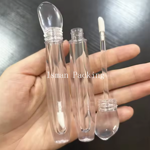 ISMAN 2,5 ml – Tube de brillant à lèvres unique en forme de diamant de cristal, transparent, en forme de pierre précieuse, vide, emballage cosmétique, logo personnalisé - Product Image 4