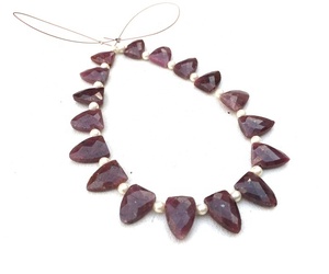 Wholesale 17 Pieces Faceted Half Marquise Shape Natural Ruby Gemstone <b>Beads</b> High Quality <b>Red</b> for Jewelry Making - Product Image 2